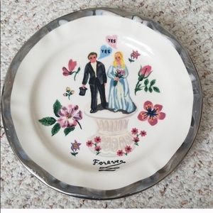 Anthropologie Natalie Lete wedding plate